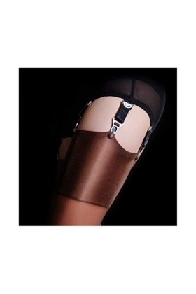 HANRUO Sexy Cuisse High Bas Femmes sur Les Bas du Genou Sheer Silicone Bas Brillants pour Les Ceintures Jarretelles Color : 