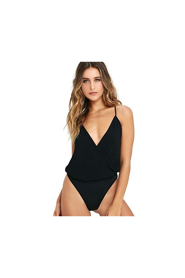 Erotic underwear-ZY Érotisme Sexe Et Sensualité Mode Européenne Et Américaine Sexy Profonde V Tentation Couleur Unie Taille H