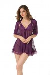 Lingerie Et Vêtements Sexy Lingerie Sexy Femme Nuisettes Sexy Femme Ensemble De Lingerie Sexy pour Dames Trois Pièces Rouge L