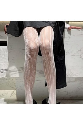 Bas résille pour femme - Collants résille de style Harajuku Modèle différent Club Wear Party Collants Sous-vêtements sexy Cos