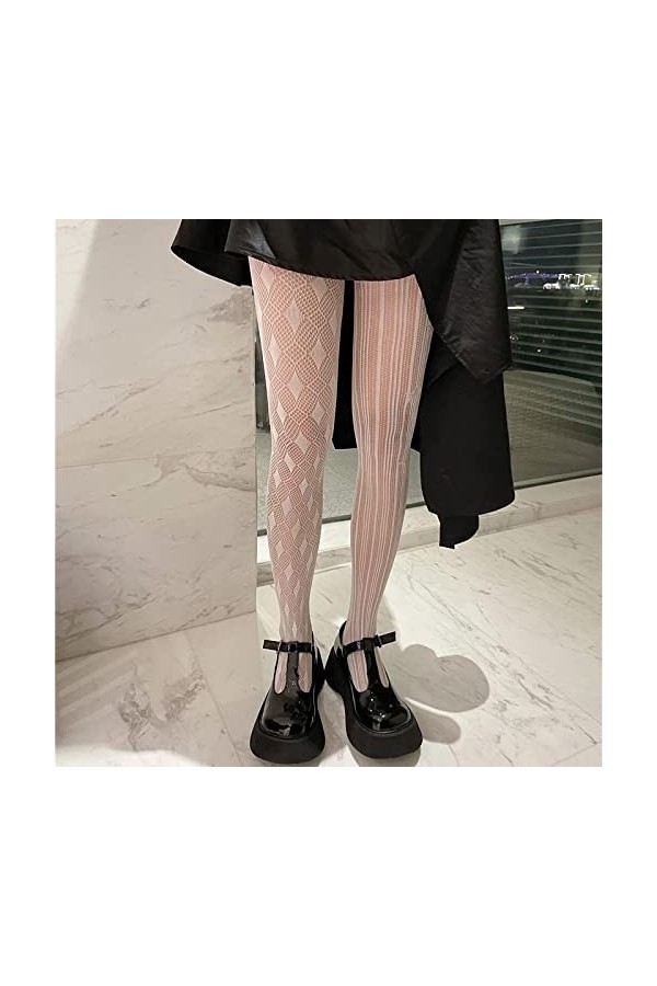 Bas résille pour femme - Collants résille de style Harajuku Modèle différent Club Wear Party Collants Sous-vêtements sexy Cos