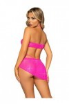 Leg Avenue 81652 02902 Ensemble de Lingerie, Rose Fluorescent, M Femme