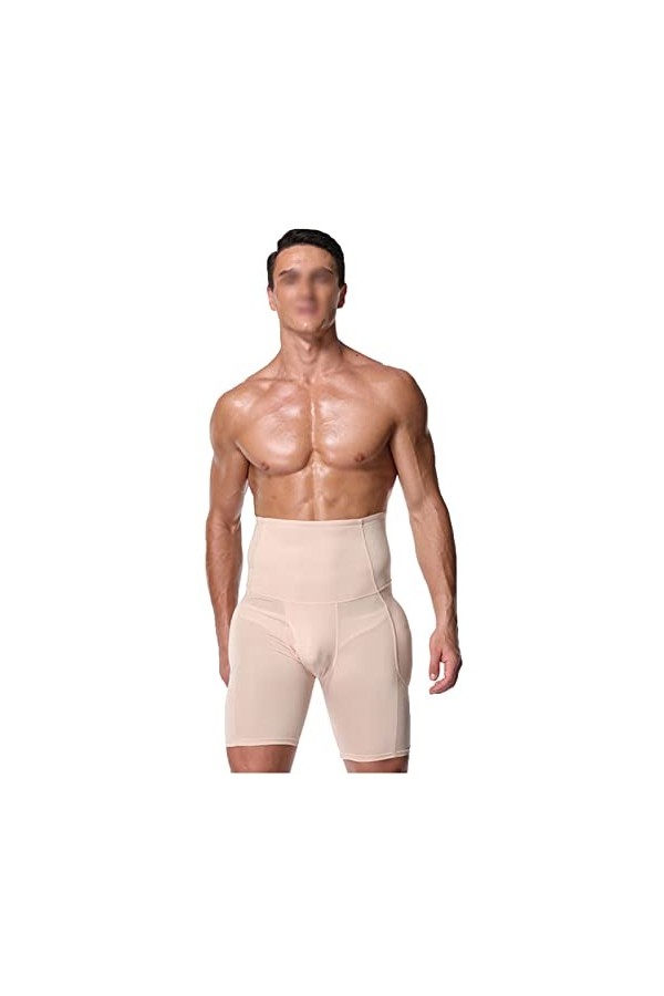 WUJNANG Culotte De Contrôle du Ventre Culotte Haute Taille pour Hommes,B-3XL