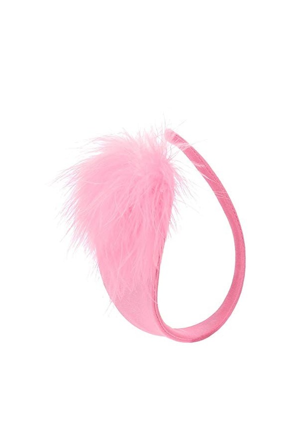 YIJIAN Femmes Lingerie Plumes C-String Invisible Mini Culotte sous-vêtements sous-vêtements Color : Red, Size : One Size 