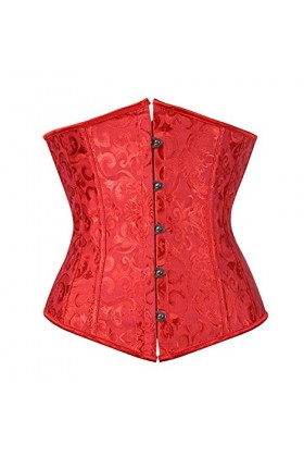 TTCI-RR Bustiers et Corsets Femmes de Lacets Brocade de Jacquard Brocade désossé à la Taille de la Taille de la Taille de la 