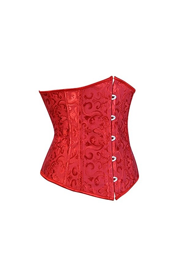 TTCI-RR Bustiers et Corsets Femmes de Lacets Brocade de Jacquard Brocade désossé à la Taille de la Taille de la Taille de la 