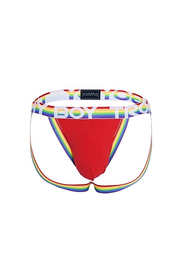Andrew Christian Trophy Boy Pride Jock Rouge - Taille L