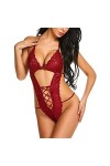 MLLM Ensemble de lingerie sexy pour femme - Lingerie sexy avec bretelles - Revêtement trois points - Violet_XL - Sous-vêtemen