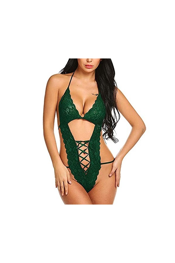 MLLM Ensemble de lingerie sexy pour femme - Lingerie sexy avec bretelles - Revêtement trois points - Violet_XL - Sous-vêtemen