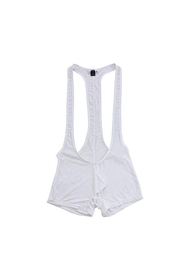 JUN-STORE Senmiao-Vêtements Lingerie Lingerie Mens sous-vêtement Soule Jockstrap Soft Freestyle Softling Singlet Singlet Hom