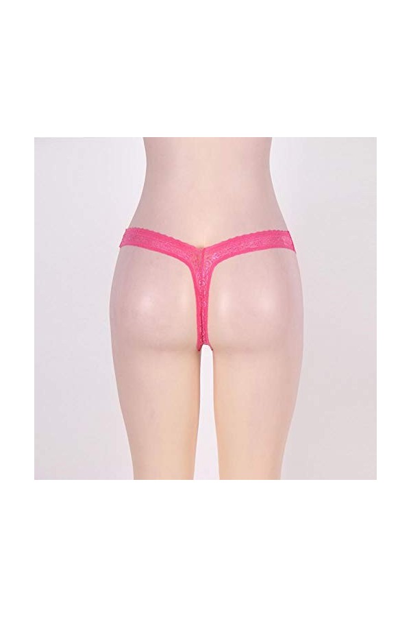 GWSFQ Lingerie Sexy pour Les Femmes Noëlvêtements Femme Dentelle Sexy Tongs Femmes V Culottes Sexy String String Plus La Tail