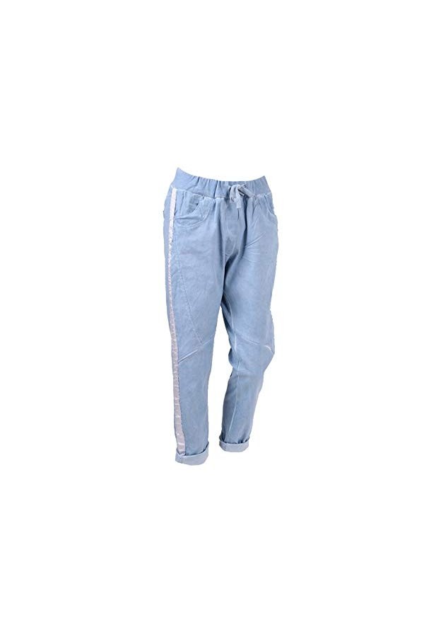 Addictive Pantalon de jogging en coton denim lavable à froid - Blanc - 44