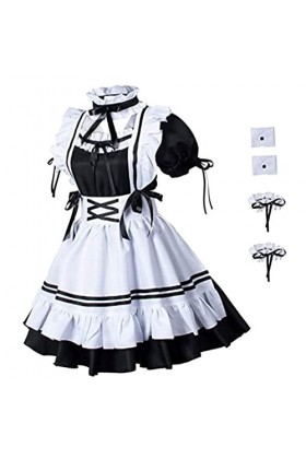 VALICLUD 1 Jeu Déguisement De Femme De Chambre Tenue De Femme De Chambre Anime Cosplay Lingerie Tenue Fibre De Polyester pol