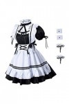 VALICLUD 1 Jeu Déguisement De Femme De Chambre Tenue De Femme De Chambre Anime Cosplay Lingerie Tenue Fibre De Polyester pol