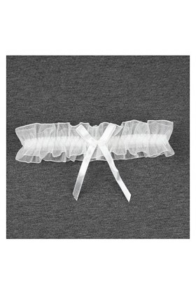 GOOFFY Strass Neige Mariage Jarretelles mariée Femmes Sexy Dentelle jarretière for Mariage Bal Extensible Cuisse Jambe Anneau