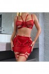 Générique String Ouvert Coquin Mode féminine Pure Color Bandage Mesh Splicing sous-vêtements Sexy avec des Anneaux de Jambe s