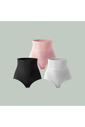 AKSPET Femme Slips Fallweet 3 pièces/lot!Femme Body Shaper Minceur Coton Culotte Sexy Doux Culotte Taille Haute Mémoires Gran