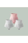 AKSPET Femme Slips Fallweet 3 pièces/lot!Femme Body Shaper Minceur Coton Culotte Sexy Doux Culotte Taille Haute Mémoires Gran