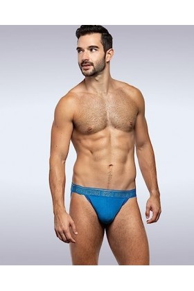 Garçon - sous-vêtement Hommes - Jockstrap Homme - Bamboo Jockstrap Blue - Bleu - 1 x Taille M