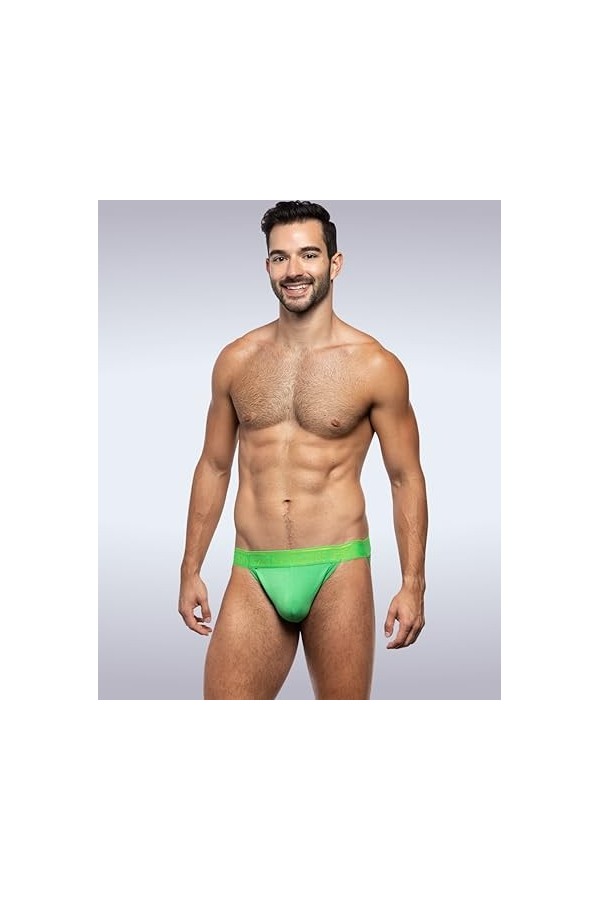 Garçon - sous-vêtement Hommes - Jockstrap Homme - Bamboo Jockstrap Green - Vert - 1 x Taille XL