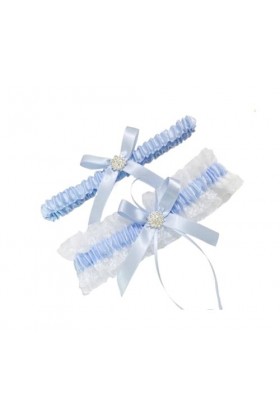 Jarretière de Mariage en Dentelle Strass, jarretière de mariée Sexy en Dentelle, Anneaux de Cuisse Extensibles for Bal de Mar