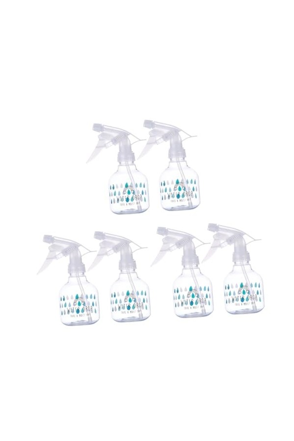minkissy Lot de 6 lotions vides en plastique pour intérieur ou bureau, voyage, multifonction, nettoyeur de bouteille, liquide