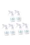 minkissy Lot de 6 lotions vides en plastique pour intérieur ou bureau, voyage, multifonction, nettoyeur de bouteille, liquide