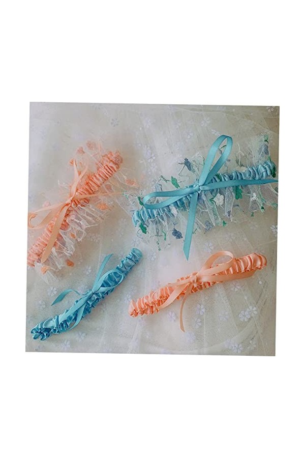 SOIMISS 6 Pièces Porte-Jarretelles De Mariée pour Robe De Mariée Accessoires De Robe De Mariée Ceinture De Perles Ceinture De