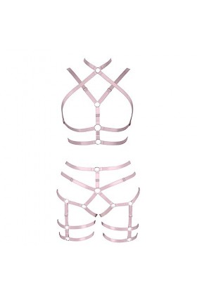Femmes gothique Body bretelles soutien - gorge mode cage soutien - gorge escamoté bas garter set PUNK RAVE Dance suit La cou