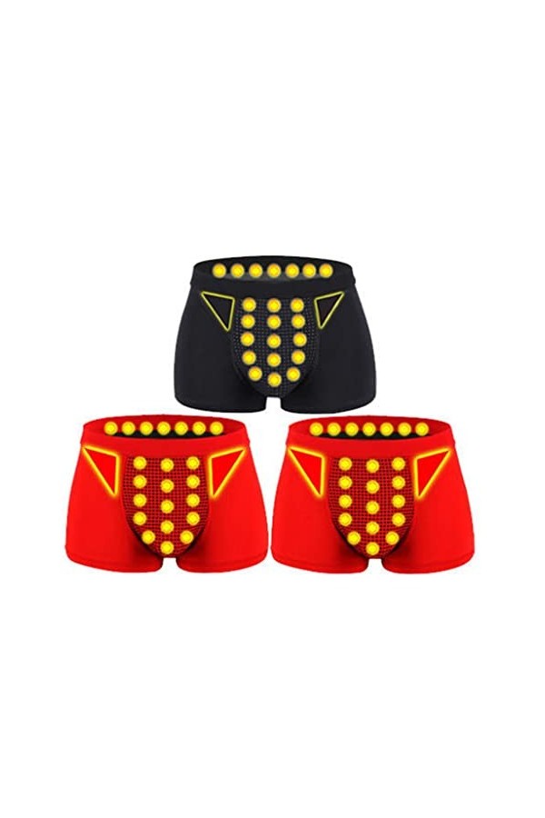 AAREHA Shaping Body Magnetic Therapy Shorts Health Care Boxer Briefs Enlargement Underwear with U Convex Pouch Color : Style