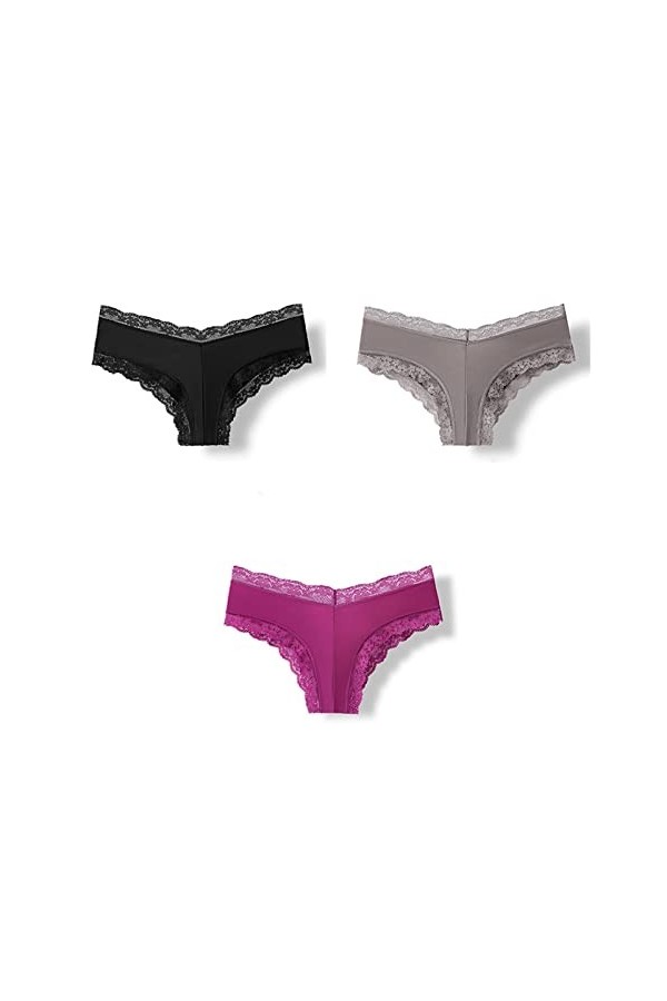 Culottes et Slips Slip Femme Comfort Knickers 3 pièces slips for femme sans couture Sexy sous-vêtements femmes Lingerie femme