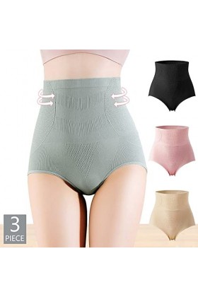 AKSPET Femme Slips Fallweet 3 pièces/lot!Femme Body Shaper Minceur Coton Culotte Sexy Doux Culotte Taille Haute Mémoires Gran