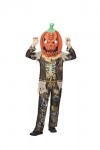 Smiffys Costume dépouvantail citrouille 56442M pour garçon, orange et marron, taille M 7-9 ans
