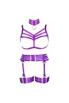 JMMHSS Femmes Grande Taille Corps Harnais Ensemble Carnaval jarretière élastique Soutien-Gorge Punk Goth Danse Costume Access