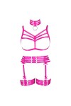 JMMHSS Femmes Grande Taille Corps Harnais Ensemble Carnaval jarretière élastique Soutien-Gorge Punk Goth Danse Costume Access