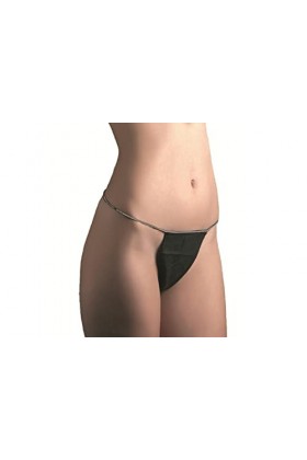 MFB Provence® - 100 Strings Femme Noirs jetables - Slips Non tissés