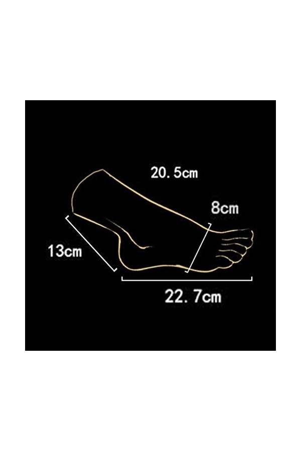 BBX Modèle De Pied Simulé en Silicone De Pied De Mannequin Grandeur Nature - Fétiches des Pieds pour Hommes, Sandales pour Fe