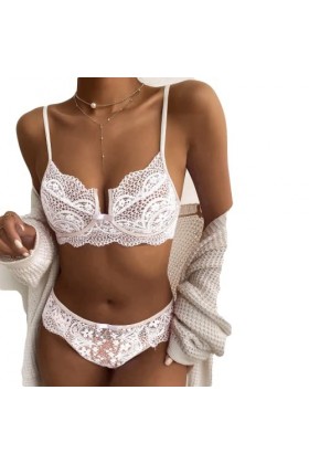 UIVHLW Nuisette Femme Dentelle Transparente Grande Taille Procédé Jacquard Vêtements Femme