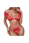 UIVHLW Nuisette Boudoir Costumes damour en Dentelle Transparente Vêtements sans Fil
