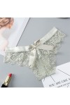 MULANY Femme Slips Femmes Lingerie G String Lace Underwear Femme Sexy T-Back Thong Transparent Girls Firls sous-Pantes Sexy F