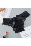 MULANY Femme Slips Femmes Lingerie G String Lace Underwear Femme Sexy T-Back Thong Transparent Girls Firls sous-Pantes Sexy F