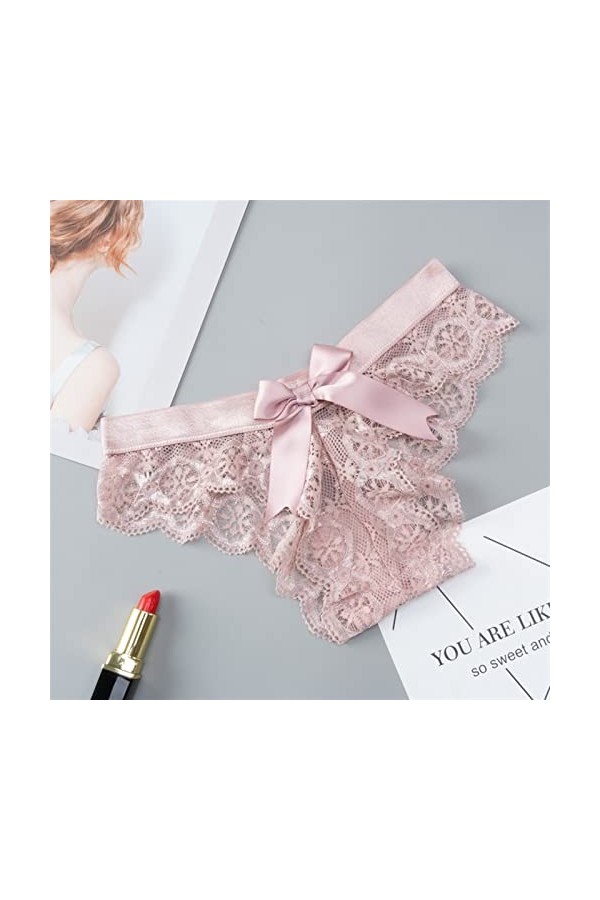 MULANY Femme Slips Femmes Lingerie G String Lace Underwear Femme Sexy T-Back Thong Transparent Girls Firls sous-Pantes Sexy F