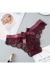 MULANY Femme Slips Femmes Lingerie G String Lace Underwear Femme Sexy T-Back Thong Transparent Girls Firls sous-Pantes Sexy F