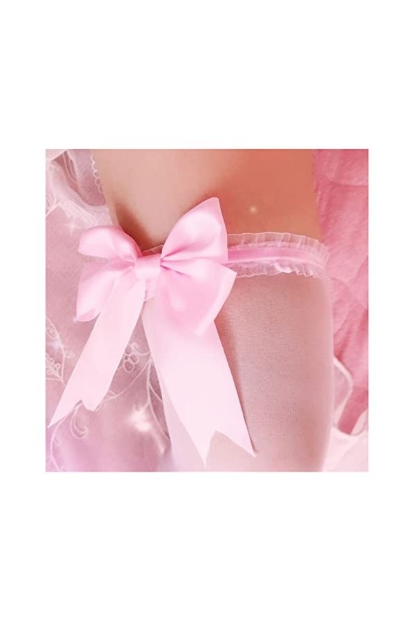 HEIMP Belle jarretière de Mariage Douche Nuptiale mariée Souvenir Ivoire Dentelle Floral Strass Arc Femmes Dames jarretière P