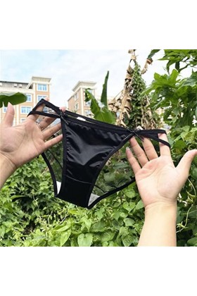 MULANY Femme Slips 3 pièces Sexy Slips en Maille Femmes Culotte en Dentelle Taille Basse sous-vêtements Transparents Dames Tr