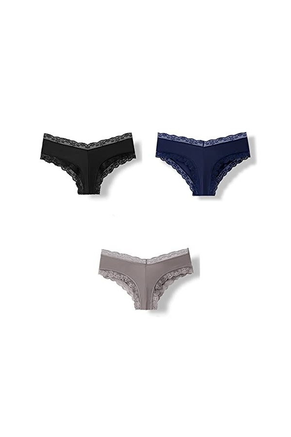 Culottes et Slips Slip Femme Comfort Knickers 3 pièces slips for femme sans couture Sexy sous-vêtements femmes Lingerie femme