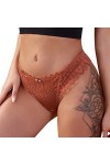 Dasongff String Femme Sexy Chic Dentelle String Ficelle Culotte Taille Basse Belle Fesses G-String Tangas Sensuelle Creuses R
