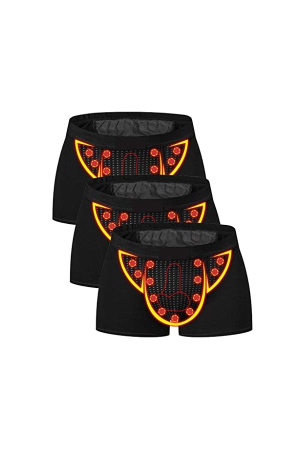 XSION 3/5 Paquets Slip Énergétique De Magnétothérapie Sous-vêtements Pour Hommes Soins De Santé Short De Confort Slip À Poche