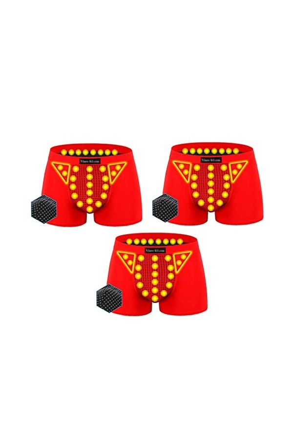 XSION 3/5 Paquets Slip Énergétique De Magnétothérapie Sous-vêtements Pour Hommes Soins De Santé Short De Confort Slip À Poche