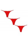 String pour Femme Sexy Culottes T Back sans Couture Tangas Slips Coton Douce Cadeau